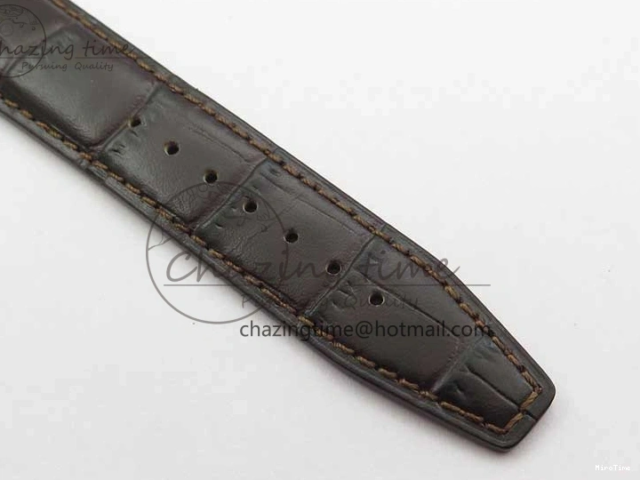 MIROTIME 0415 Stylish Portofino IW459402 RG MKS 1:1 Best Edition White Dial on Brown Leather Strap Miyota 7084